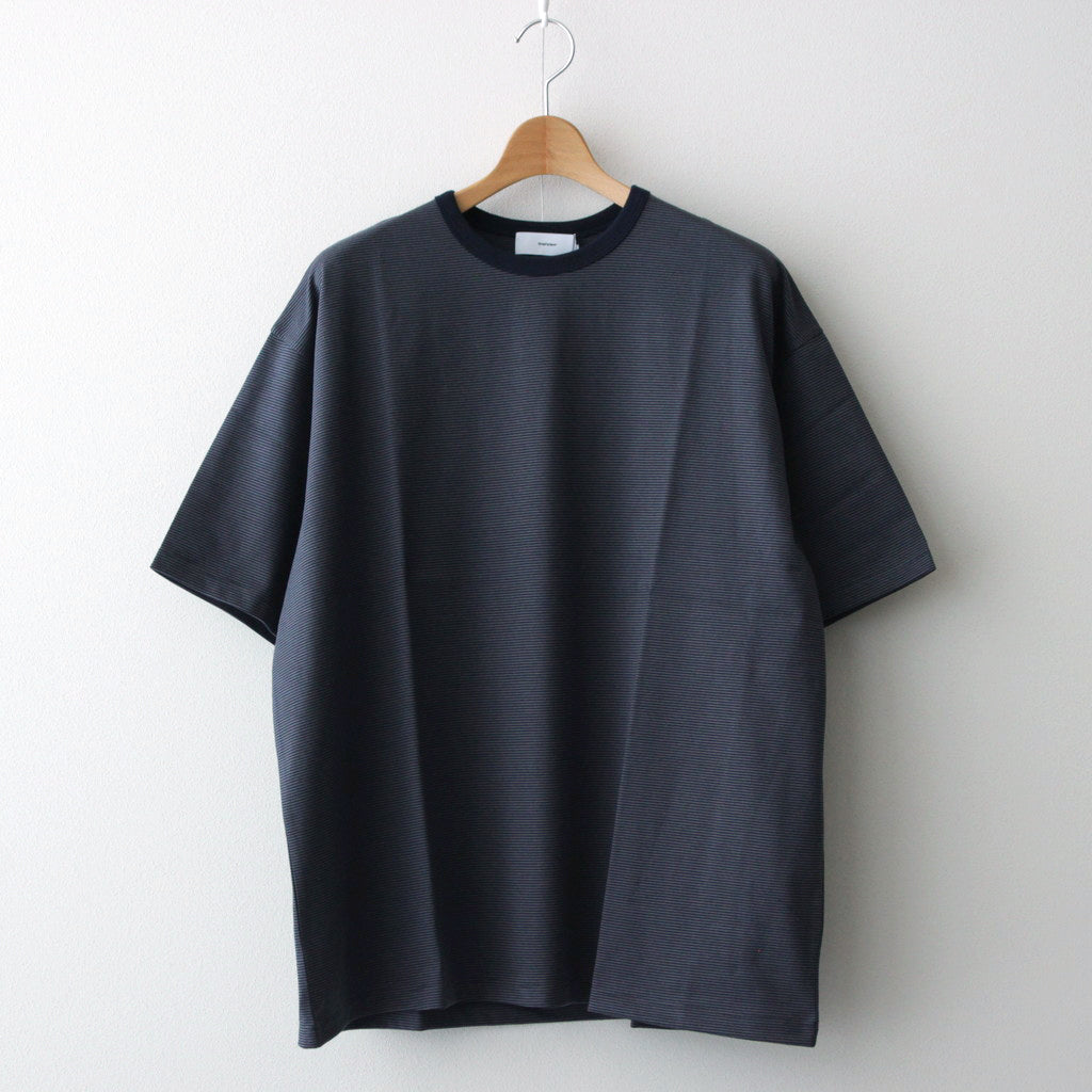 Narrow Border S/S Tee #NAVY × GRAY [GU241-70116B]