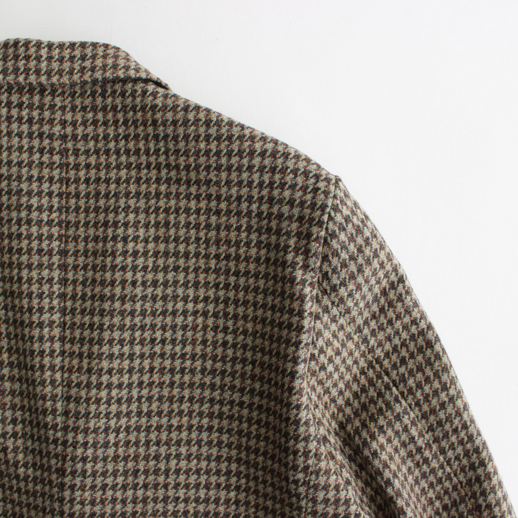 BRITISH WOOL TWEED OVER JACKET #BROWN TWEED [A23AJ02BT] – ciacura