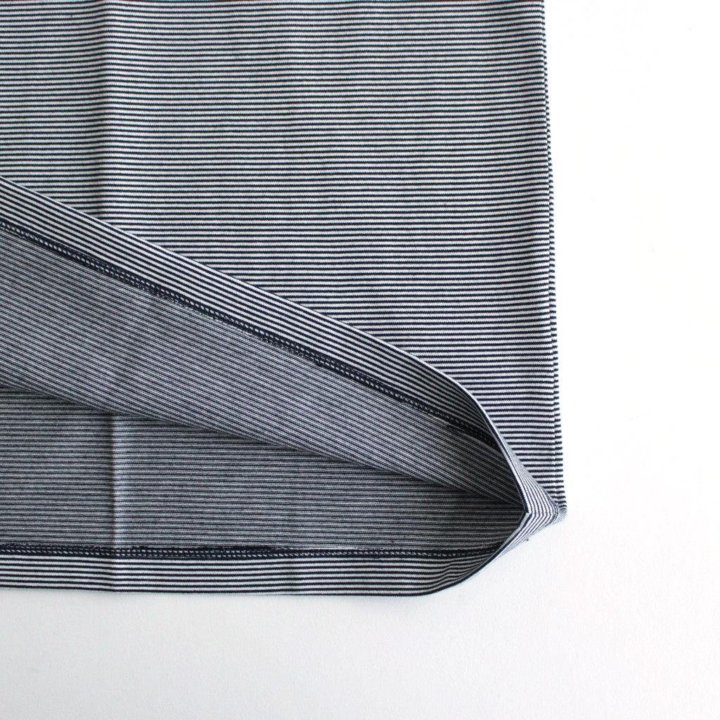 Narrow Border S/S Tee #NAVY × WHITE [GU241-70116B]