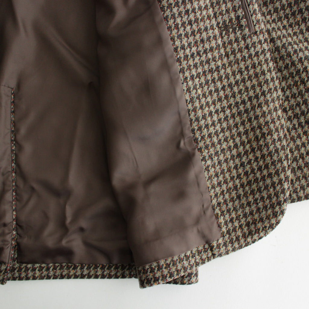 BRITISH WOOL TWEED OVER JACKET #BROWN TWEED [A23AJ02BT] – ciacura