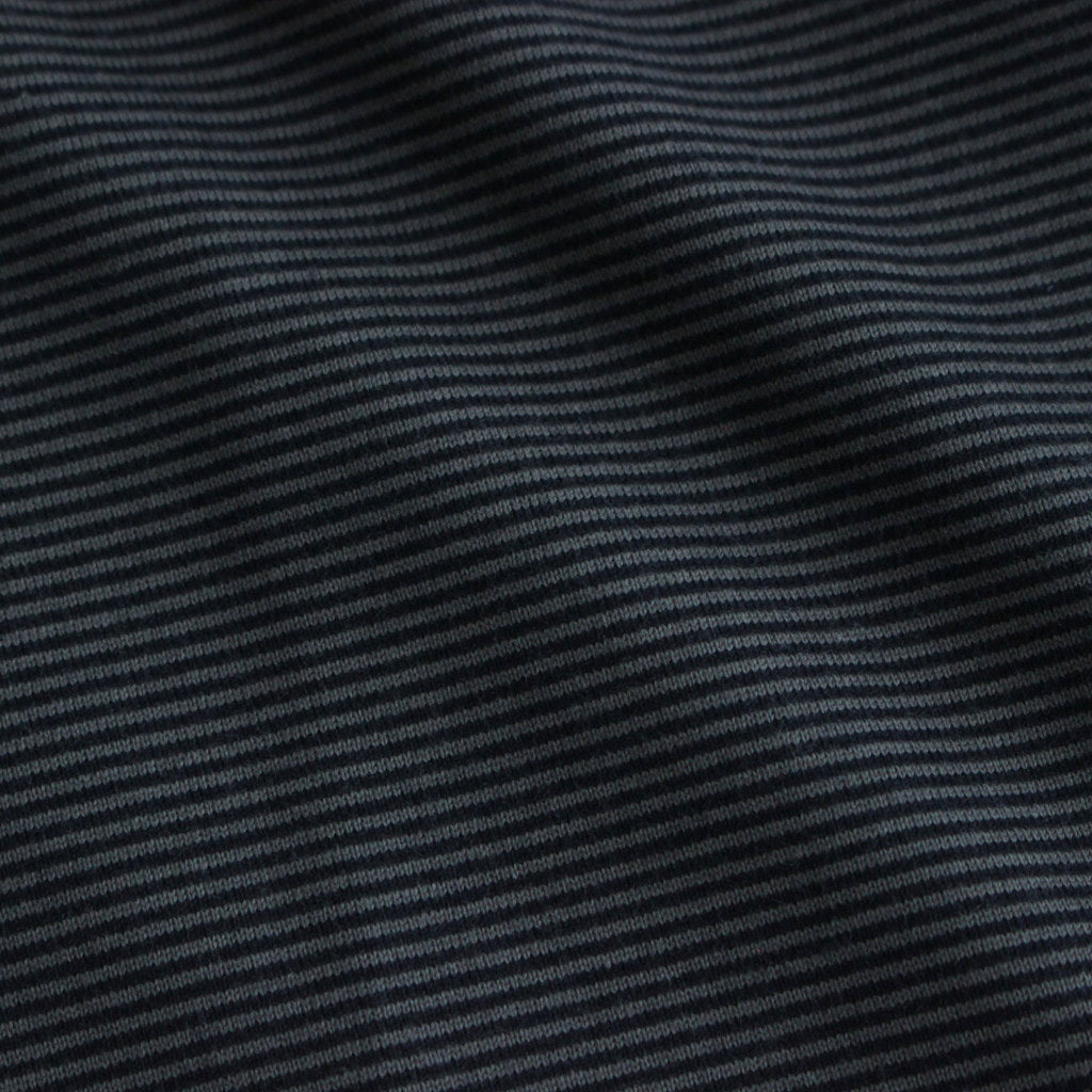 Narrow Border S/S Tee #NAVY × GRAY [GU241-70116B]