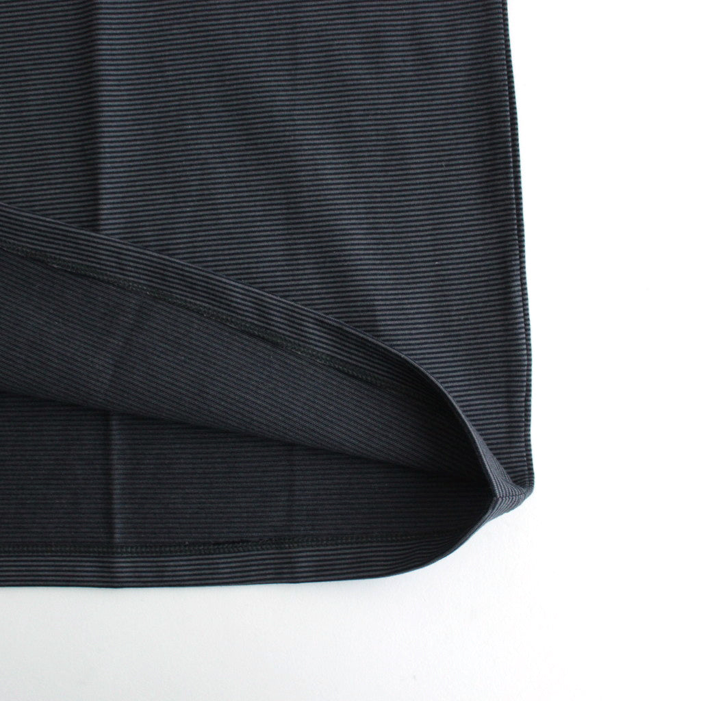 Narrow Border S/S Tee #NAVY × GRAY [GU241-70116B]
