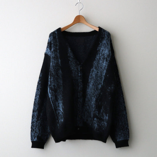 JACQUARD MOHAIR CARDIGAN #BLUE [YK24FW0814S]