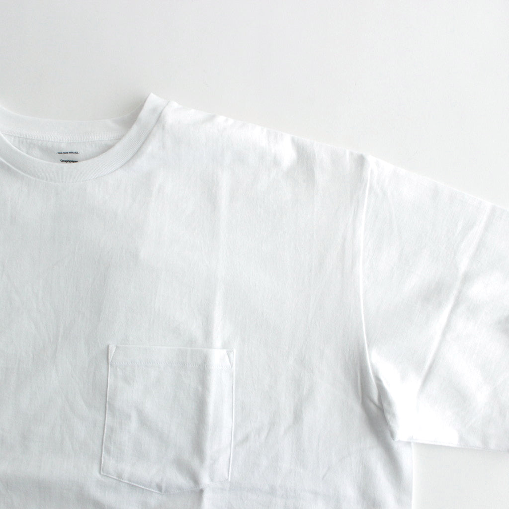 S/S Oversized Pocket Tee #WHITE [GU241-70106B]
