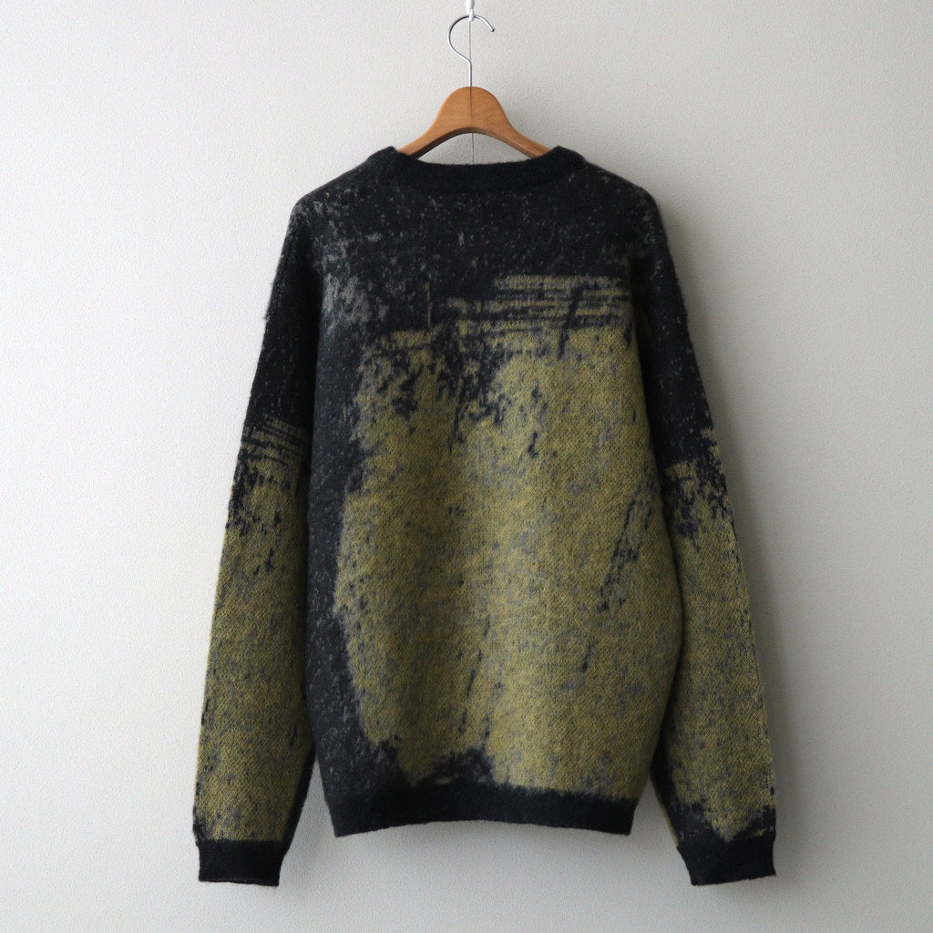 JACQUARD MOHAIR SWEATER #YELLOW [YK24FW0815S]