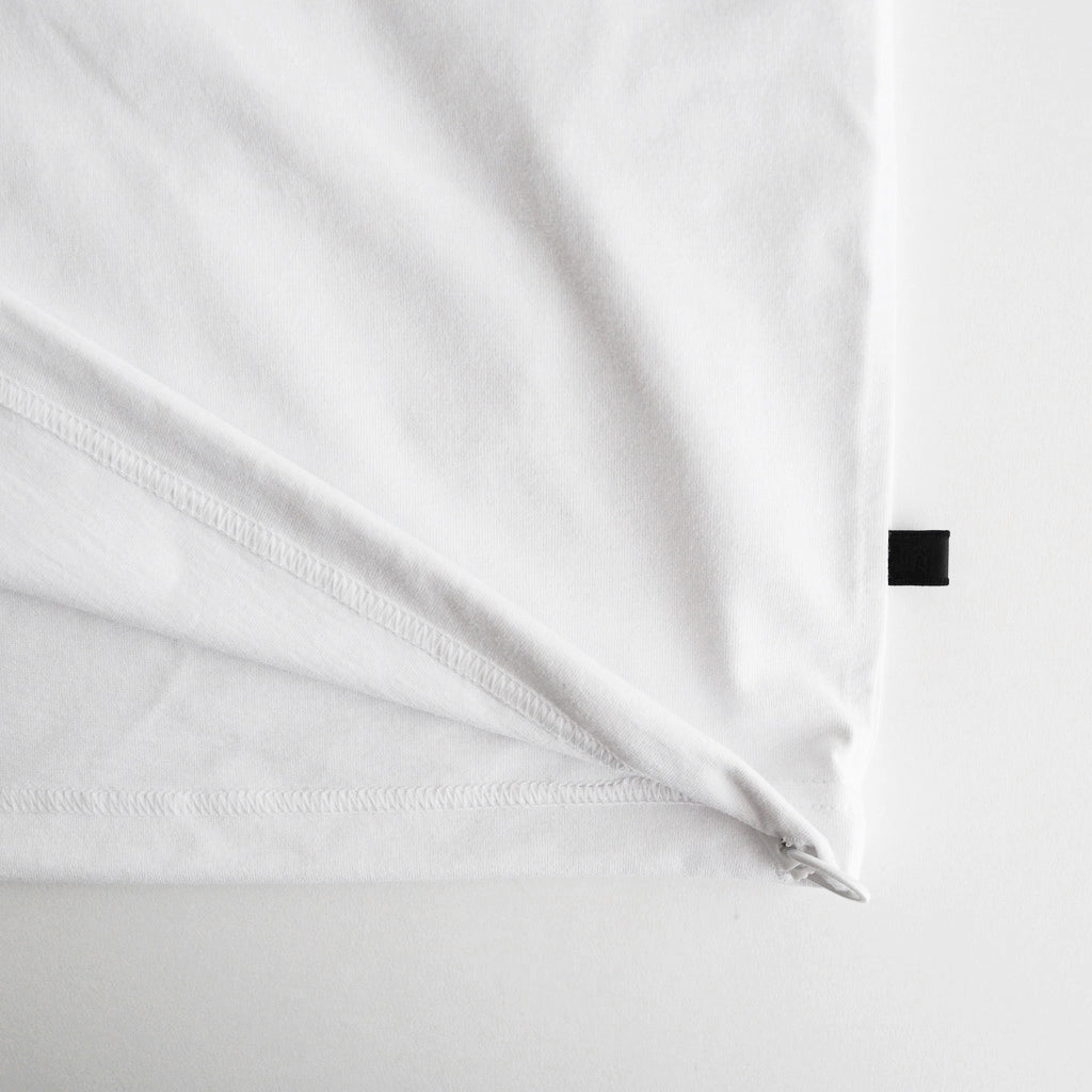 W's TECH DRAWSTRING S/S TEE #WHITE [BE-41024L]