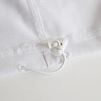 W's TECH DRAWSTRING S/S TEE #WHITE [BE-41024L]