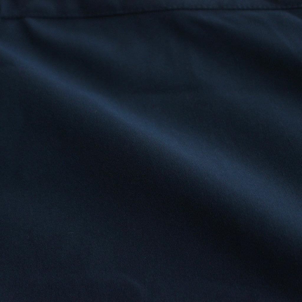 STRETCH MATTE TAFFETA REGULAR COLLAR SHIRT #NAVY [FSC241-50095]