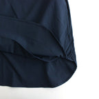 STRETCH MATTE TAFFETA REGULAR COLLAR SHIRT #NAVY [FSC241-50095]