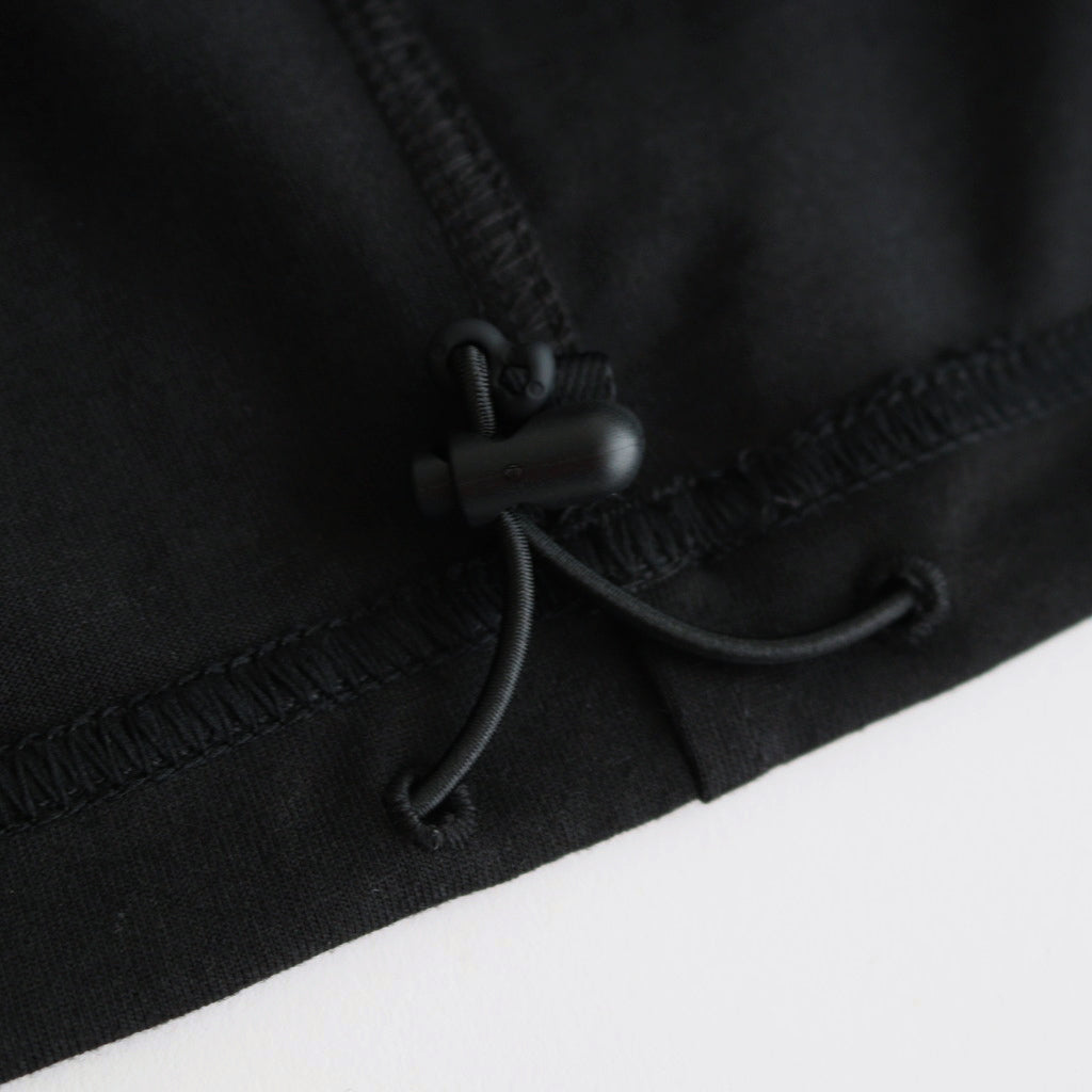 W's TECH DRAWSTRING S/S TEE #BLACK [BE-41024L]