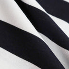 W's TECH DRAWSTRING BORDER S/S TEE #WHITE / NAVY [BE-36024L]