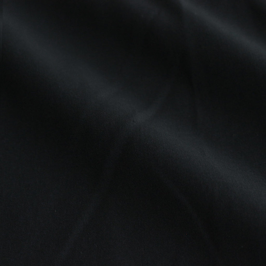 STRETCH MATTE TAFFETA REGULAR COLLAR SHIRT #BLACK [FSC241-50095]