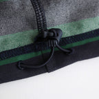 W's TECH DRAWSTRING BORDER S/S TEE #GREEN / NAVY [BE-36024L]