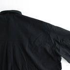 STRETCH MATTE TAFFETA REGULAR COLLAR SHIRT #BLACK [FSC241-50095]