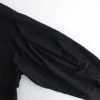 STRETCH MATTE TAFFETA REGULAR COLLAR SHIRT #BLACK [FSC241-50095]