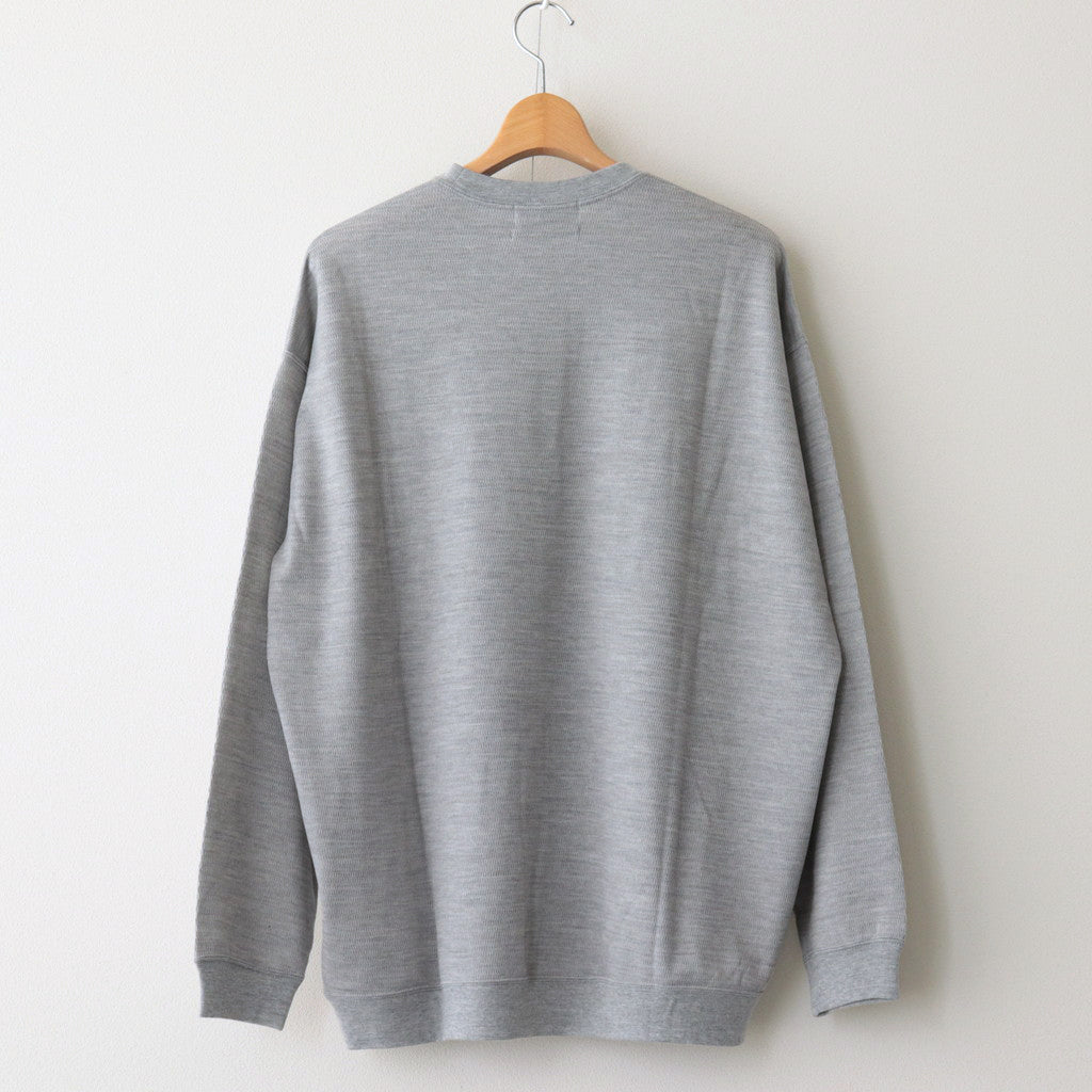 Wool Honeycomb Crew Neck Thermal #H.GRAY [GU233-70138]