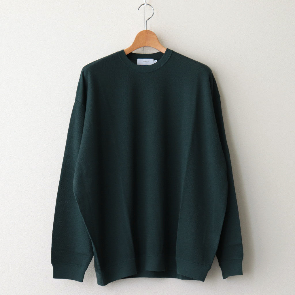 Wool Honeycomb Crew Neck Thermal #D.GREEN [GU233-70138]