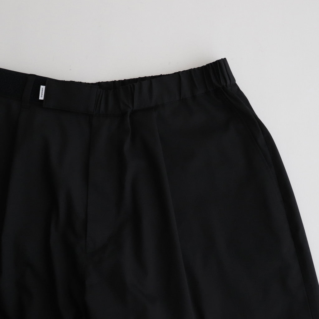 Solotex Twill Wide Chef Shorts #BLACK [GM241-40296B]