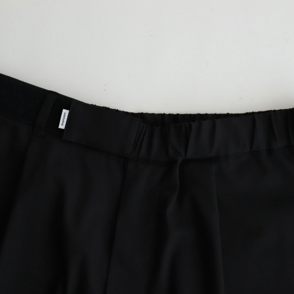 Solotex Twill Wide Chef Shorts #BLACK [GM241-40296B]
