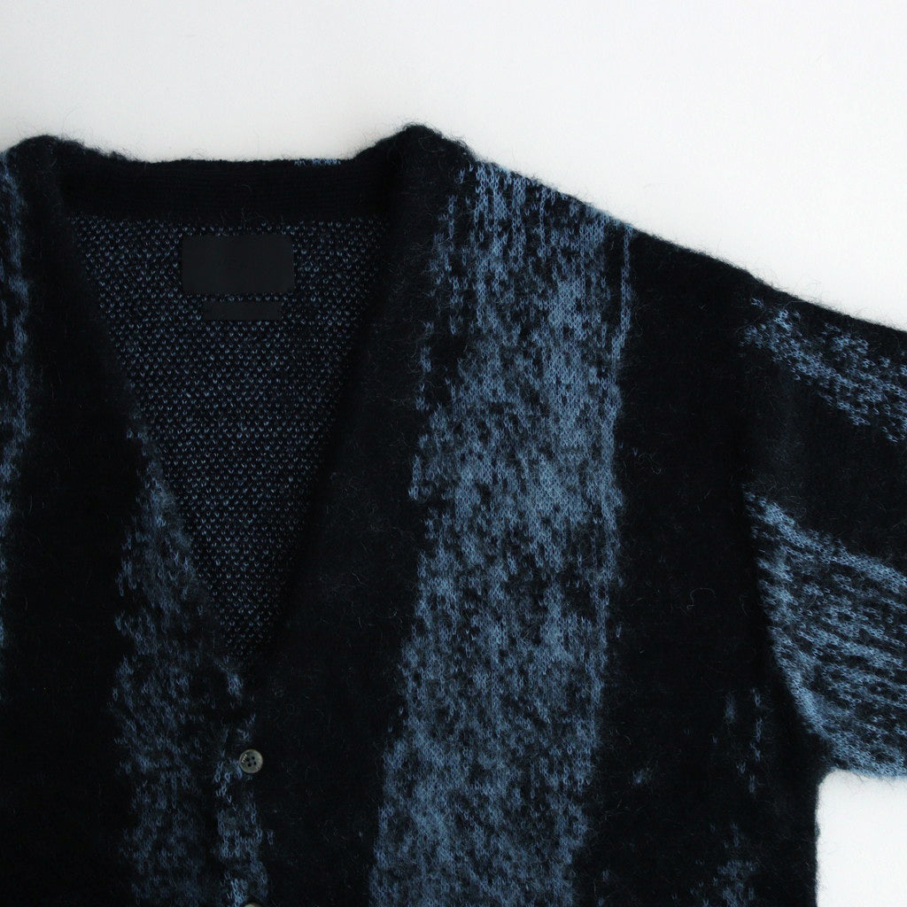 JACQUARD MOHAIR CARDIGAN #BLUE [YK24FW0814S]