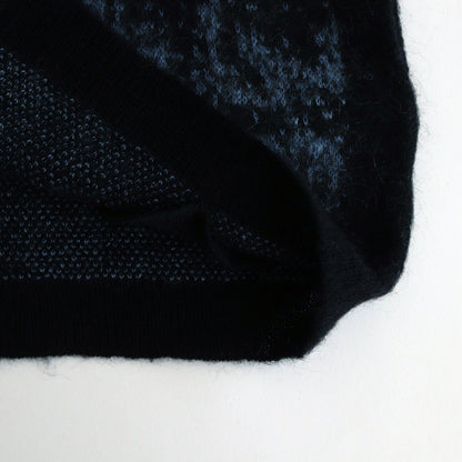 JACQUARD MOHAIR CARDIGAN #BLUE [YK24FW0814S]