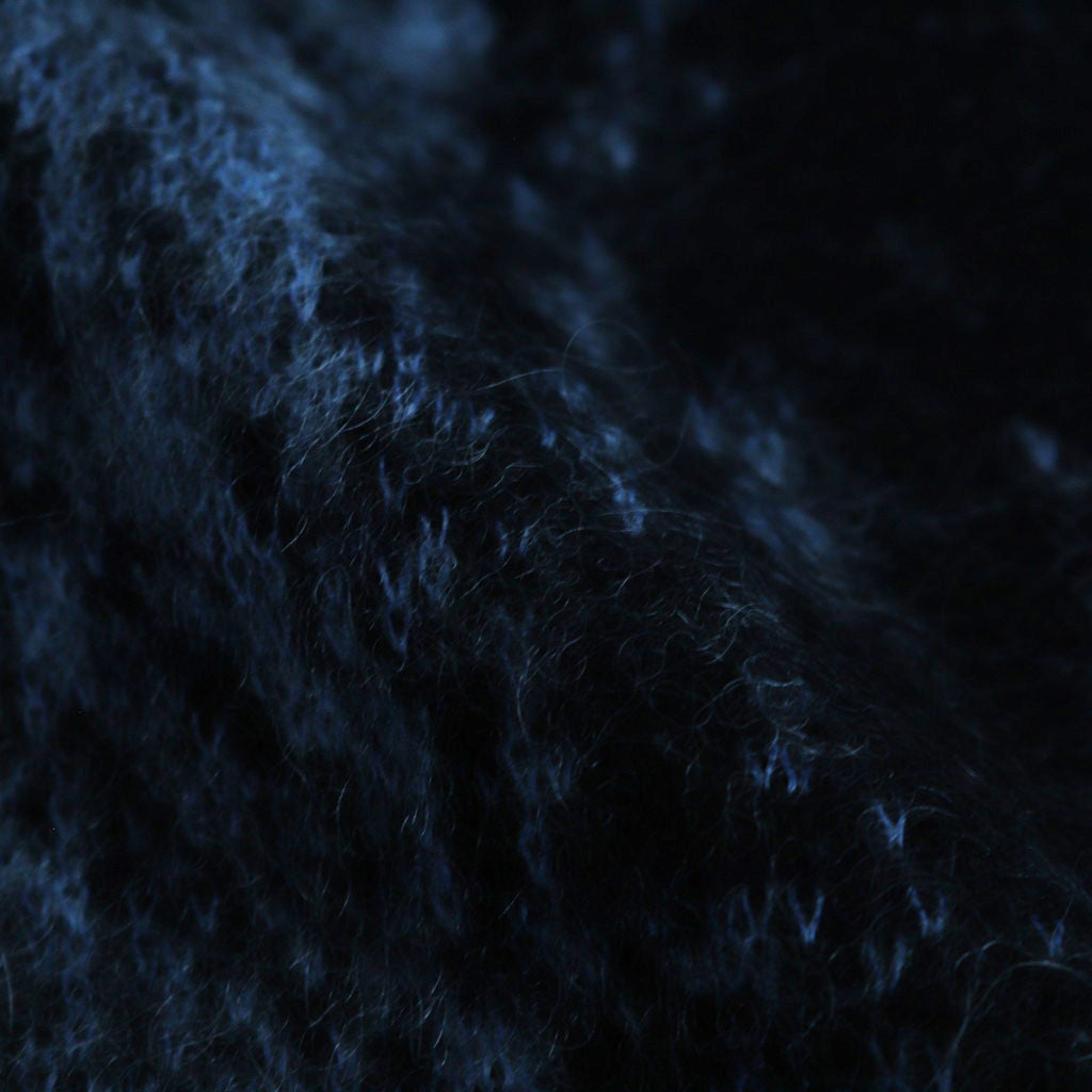 JACQUARD MOHAIR CARDIGAN #BLUE [YK24FW0814S]