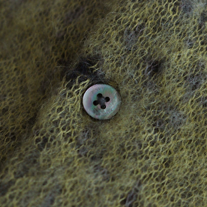 JACQUARD MOHAIR CARDIGAN #YELLOW [YK24FW0814S]