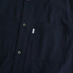 Solotex Twill S/S Oversized Box Shirt #NAVY [GM241-50291B]
