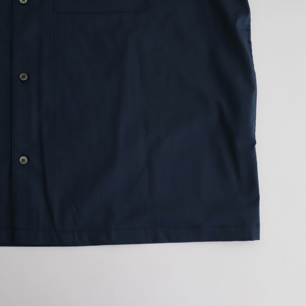 Solotex Twill S/S Oversized Box Shirt #NAVY [GM241-50291B]