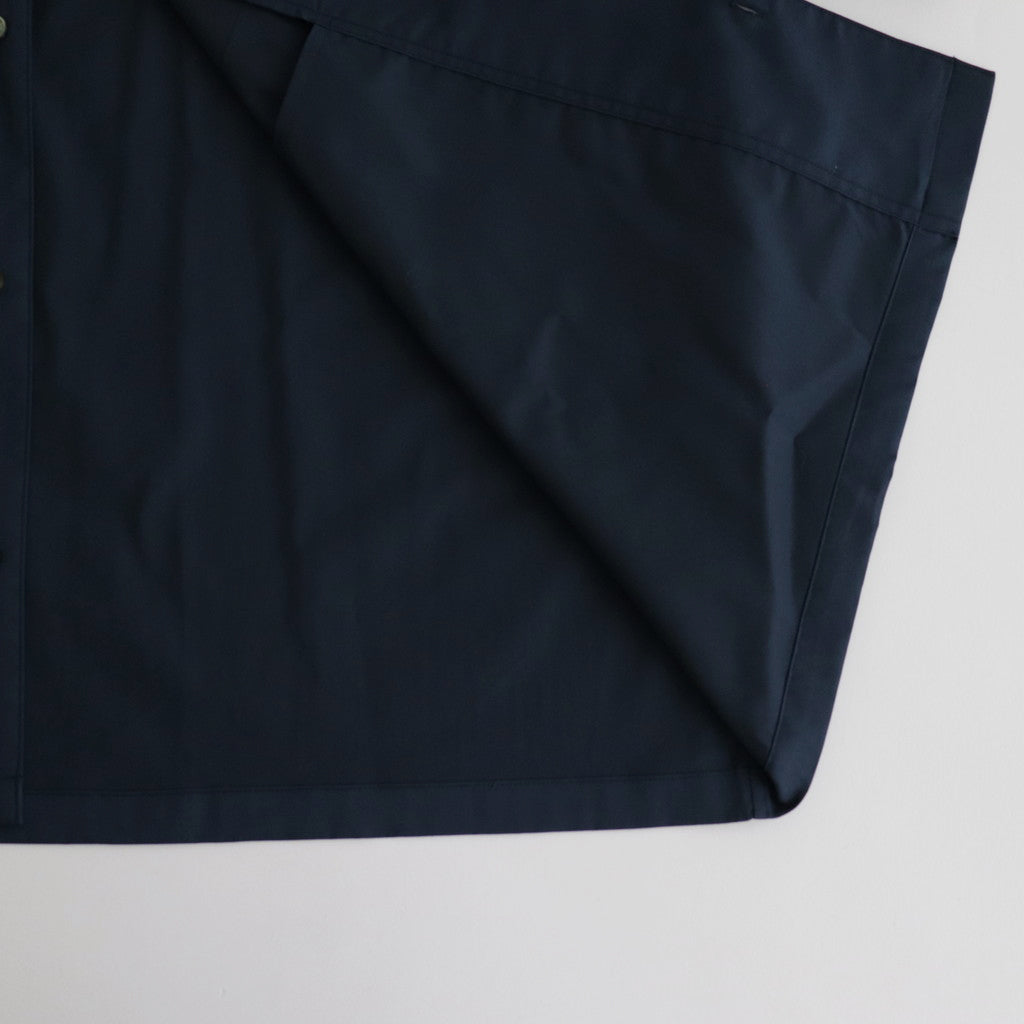 Solotex Twill S/S Oversized Box Shirt #NAVY [GM241-50291B]