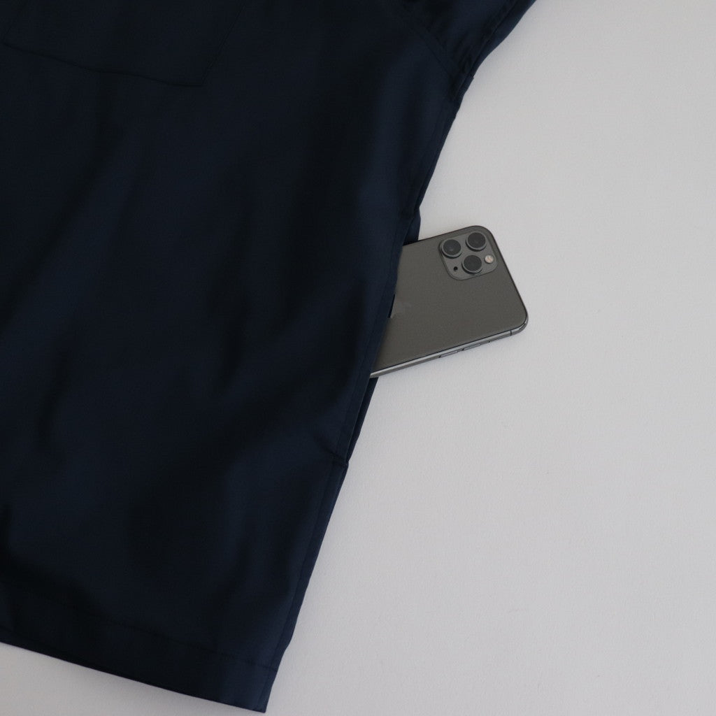 Solotex Twill S/S Oversized Box Shirt #NAVY [GM241-50291B]