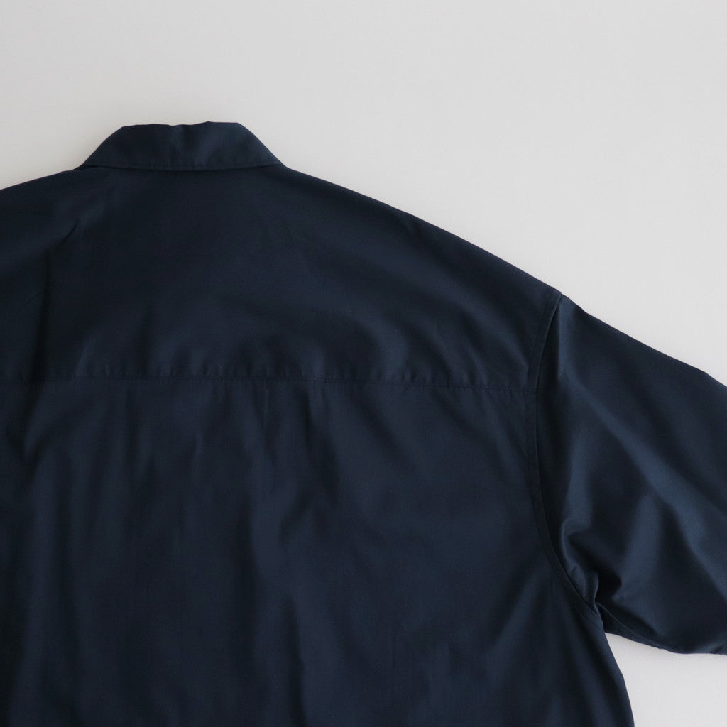 Solotex Twill S/S Oversized Box Shirt #NAVY [GM241-50291B]