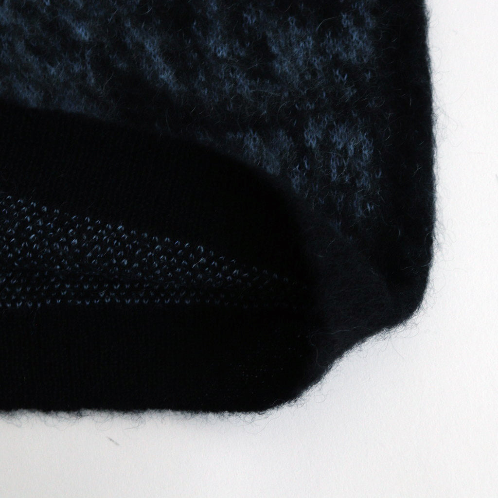 JACQUARD MOHAIR SWEATER #BLUE [YK24FW0815S]