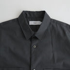 Solotex Twill S/S Oversized Box Shirt #C.GRAY [GM241-50291B]
