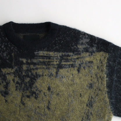 JACQUARD MOHAIR SWEATER #YELLOW [YK24FW0815S]