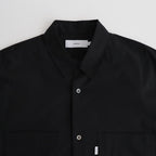 Solotex Twill S/S Oversized Box Shirt #BLACK [GM241-50291B]