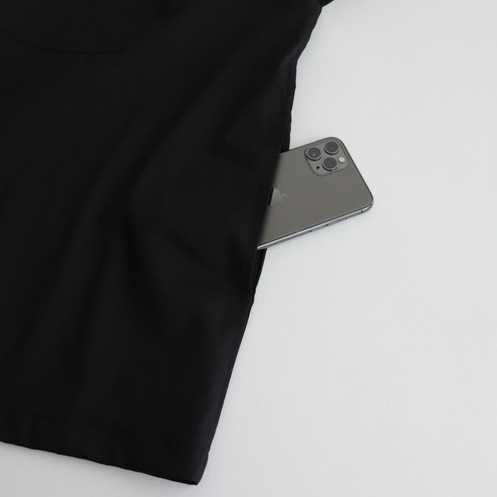 Solotex Twill S/S Oversized Box Shirt #BLACK [GM241-50291B]