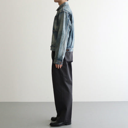 FADED MODERN DENIM JACKET #FADED INDIGO [2441000404]