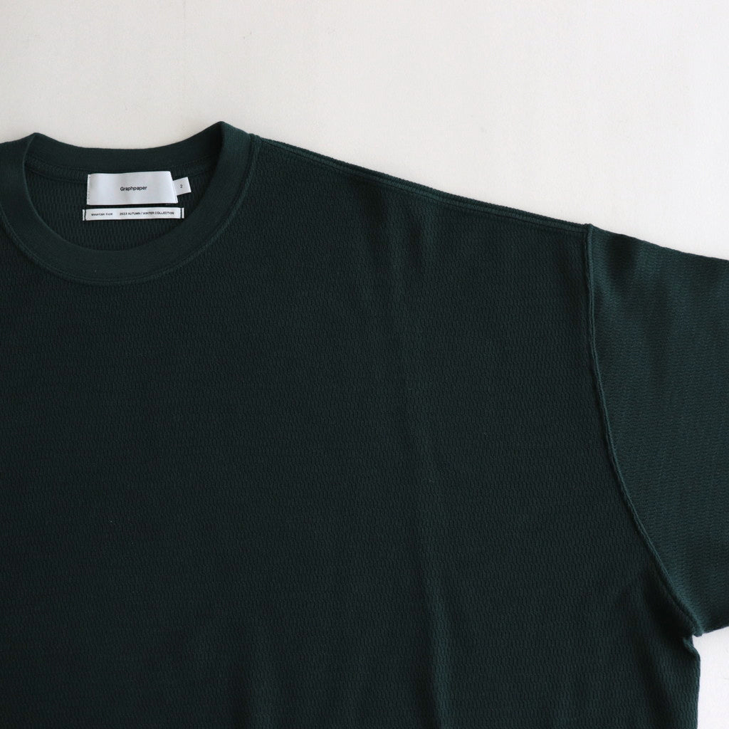 Wool Honeycomb Crew Neck Thermal #D.GREEN [GU233-70138]