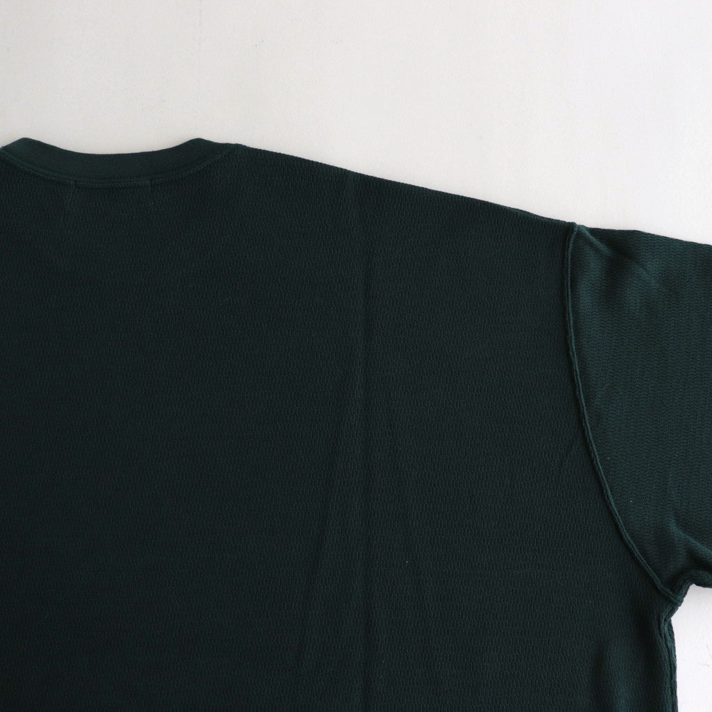 Wool Honeycomb Crew Neck Thermal #D.GREEN [GU233-70138]