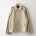 WOOL FUR FLIGHT JACKET #BEIGE [ST.629]
