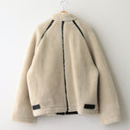 WOOL FUR FLIGHT JACKET #BEIGE [ST.629]