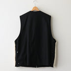 WOOL FUR REVERSIBLE VEST #BEIGE [ST.630]