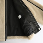 WOOL FUR FLIGHT JACKET #BEIGE [ST.629]