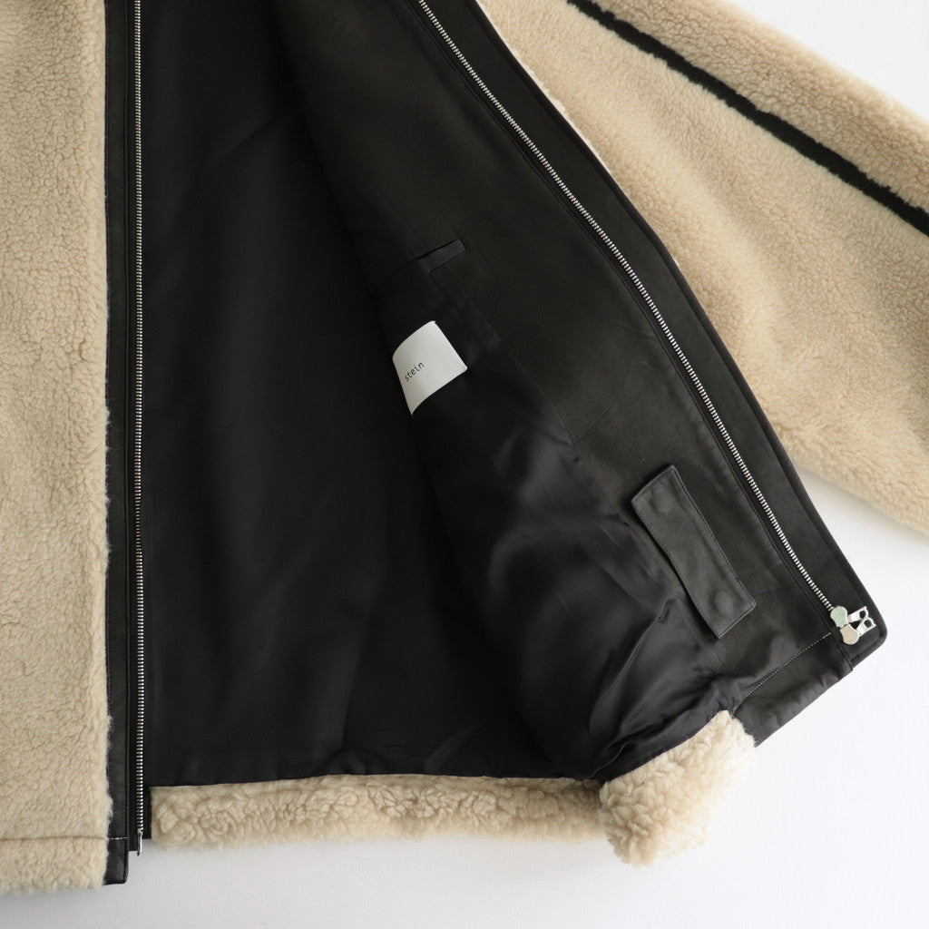 WOOL FUR FLIGHT JACKET #BEIGE [ST.629]