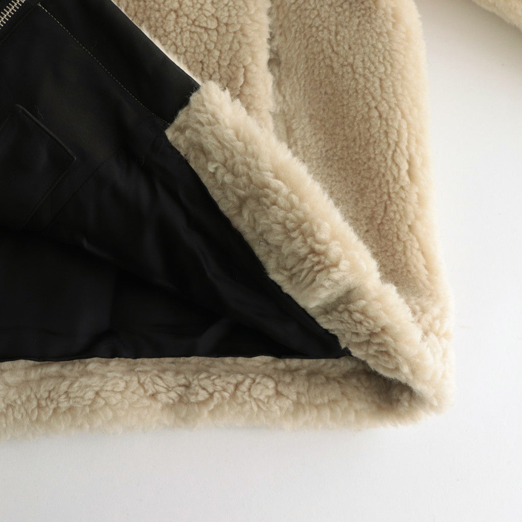 WOOL FUR FLIGHT JACKET #BEIGE [ST.629] - ciacura 三重県四日市市の