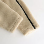 WOOL FUR FLIGHT JACKET #BEIGE [ST.629]