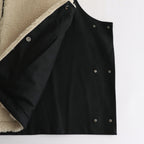 WOOL FUR REVERSIBLE VEST #BEIGE [ST.630]