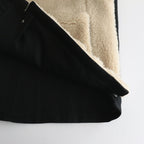 WOOL FUR REVERSIBLE VEST #BEIGE [ST.630]