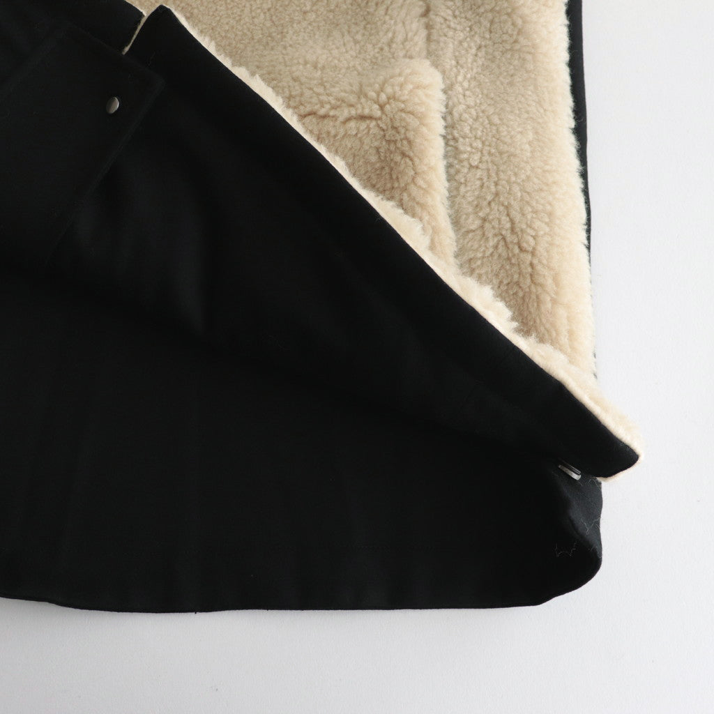 WOOL FUR REVERSIBLE VEST #BEIGE [ST.630]